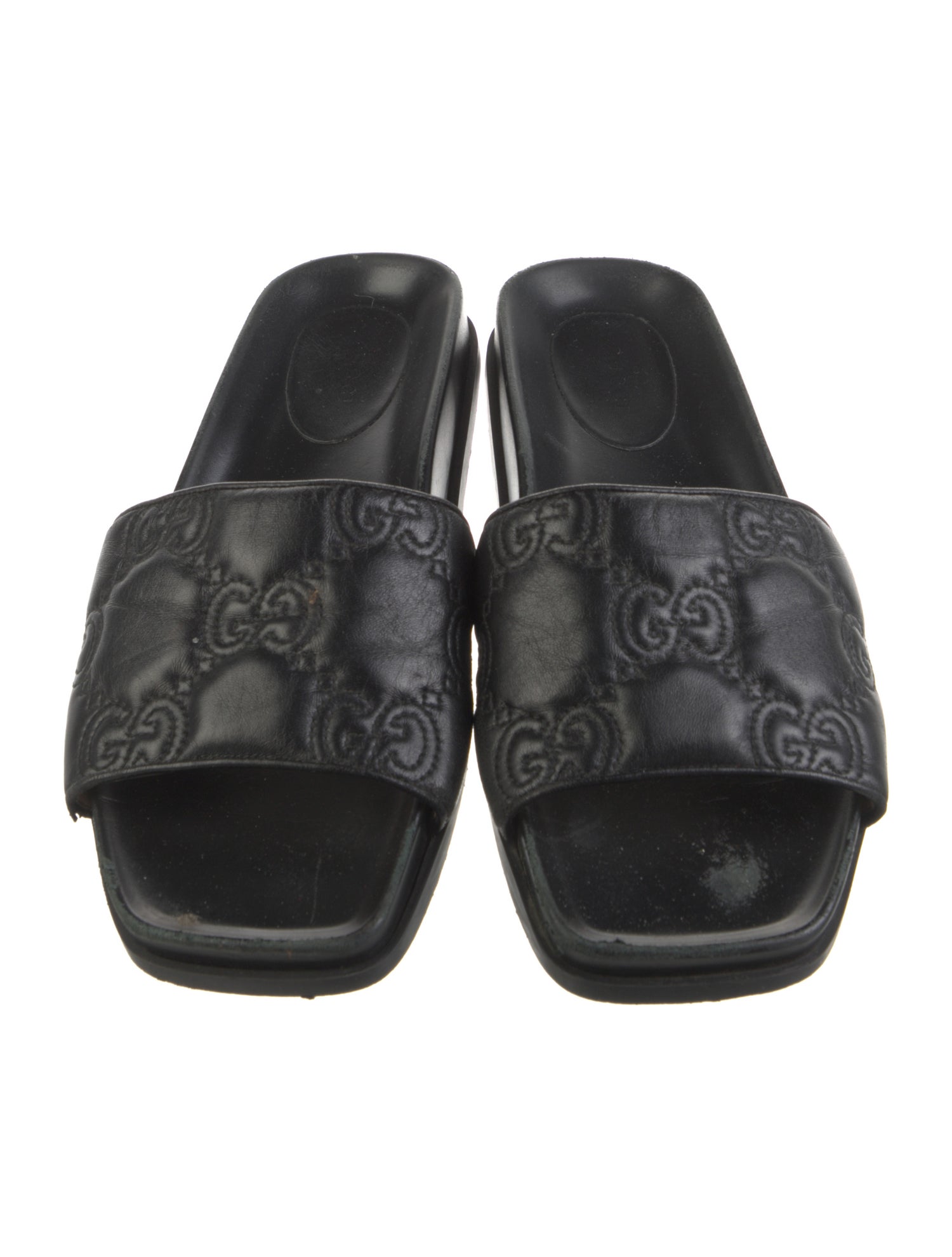 Gucci Leather Slides